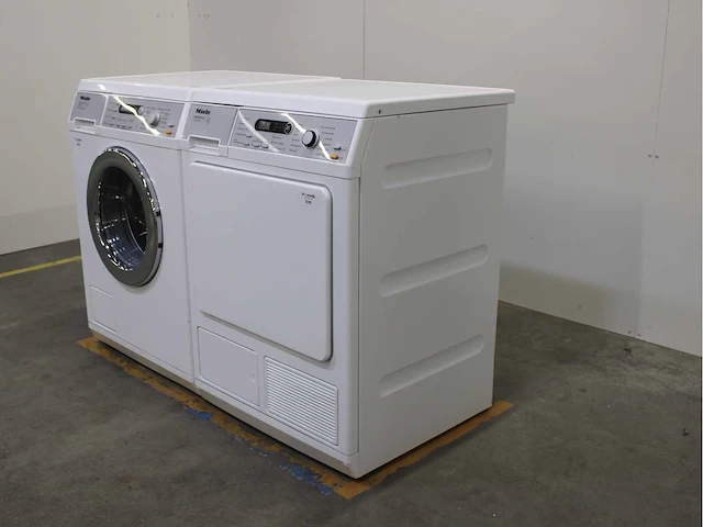 Miele v 5849 softcare system wasmachine & miele t 8873 wp edition 111 wasdroger - afbeelding 7 van  8