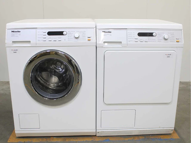 Miele v 5849 softcare system wasmachines & miele t 8843 c softcare system wasdrogers - afbeelding 1 van  8