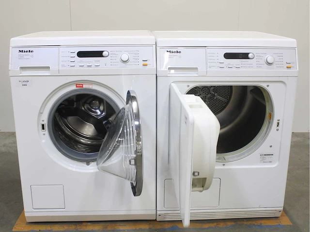 Miele v 5849 softcare system wasmachines & miele t 8843 c softcare system wasdrogers - afbeelding 2 van  8