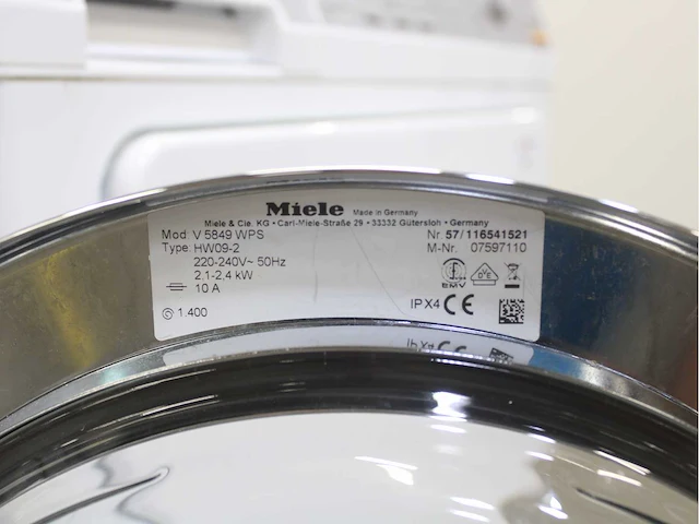 Miele v 5849 softcare system wasmachines & miele t 8843 c softcare system wasdrogers - afbeelding 5 van  8