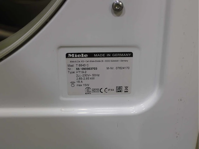 Miele v 5849 softcare system wasmachines & miele t 8843 c softcare system wasdrogers - afbeelding 8 van  8