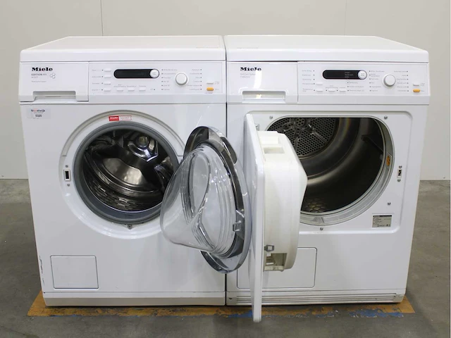 Miele v 5869 softcare system wasmachine & miele t 8823 c softcare system wasdroger - afbeelding 2 van  8