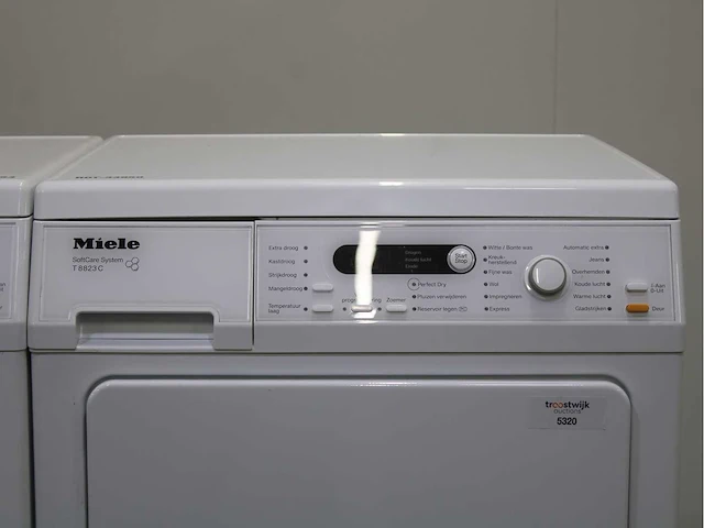 Miele v 5869 softcare system wasmachine & miele t 8823 c softcare system wasdroger - afbeelding 6 van  8
