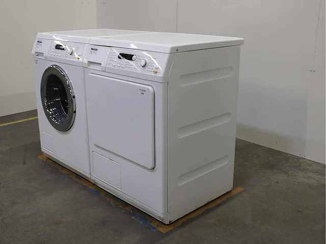 Miele v 5869 softcare system wasmachine & miele t 8823 c softcare system wasdroger - afbeelding 7 van  8