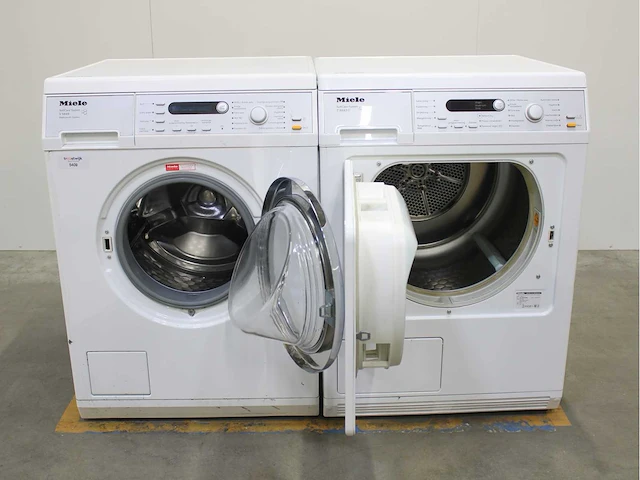 Miele v 5869 softcare system wasmachine & miele t 8843 c softcare system wasdroger - afbeelding 2 van  8