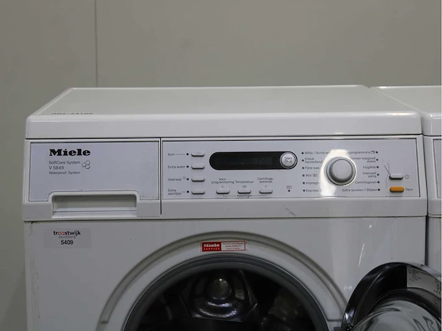 Miele v 5869 softcare system wasmachine & miele t 8843 c softcare system wasdroger - afbeelding 3 van  8