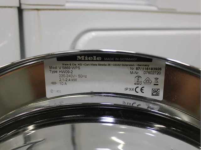 Miele v 5869 softcare system wasmachine & miele t 8843 c softcare system wasdroger - afbeelding 5 van  8
