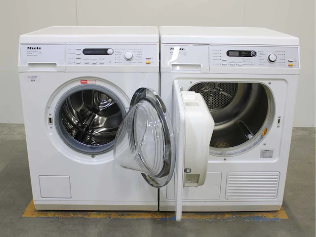 Miele v 5869 softcare system wasmachine & miele t 8873 wp edition 111 wasdroger - afbeelding 2 van  8