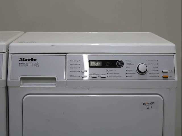 Miele v 5869 softcare system wasmachine & miele t 8873 wp edition 111 wasdroger - afbeelding 6 van  8