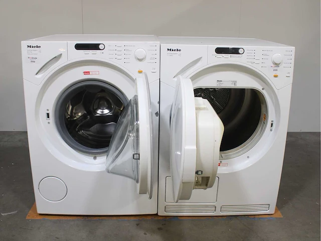 Miele w 1712 softcare system wasmachine & miele t 7744 c softcare system droger - afbeelding 1 van  8