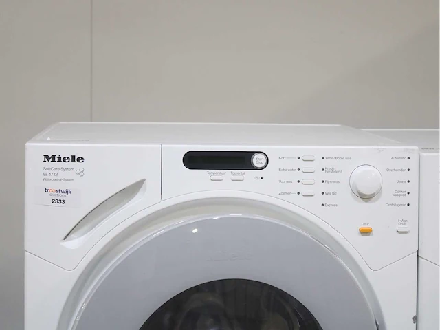 Miele w 1712 softcare system wasmachine & miele t 7744 c softcare system droger - afbeelding 3 van  8
