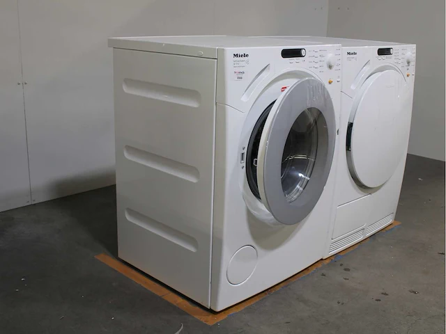 Miele w 1712 softcare system wasmachine & miele t 7744 c softcare system droger - afbeelding 4 van  8