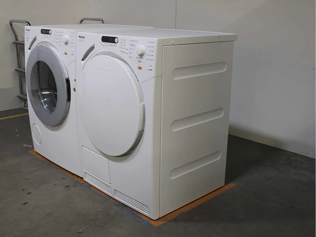 Miele w 1712 softcare system wasmachine & miele t 7744 c softcare system droger - afbeelding 7 van  8