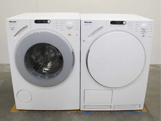 Miele w 1712 softcare system wasmachine & miele t 7744 c softcare system wasdroger - afbeelding 1 van  8
