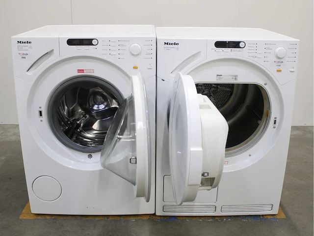 Miele w 1712 softcare system wasmachine & miele t 7744 c softcare system wasdroger - afbeelding 2 van  8