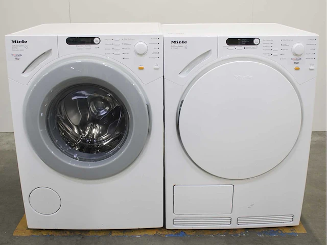 Miele w 1712 softcare system wasmachine & miele t 7744 c softcare system wasdroger - afbeelding 1 van  8