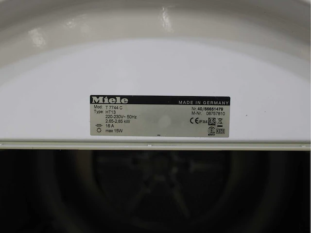 Miele w 1712 softcare system wasmachine & miele t 7744 c softcare system wasdroger - afbeelding 8 van  8