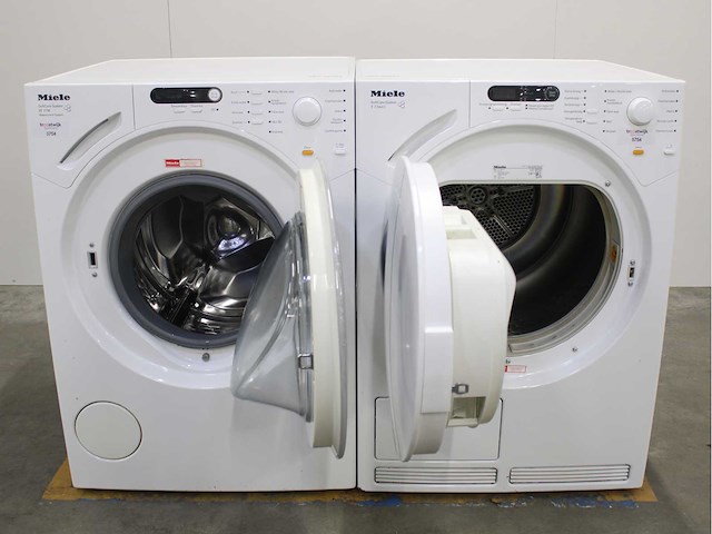Miele w 1712 softcare system wasmachine & miele t 7744 c softcare system wasdroger - afbeelding 2 van  8