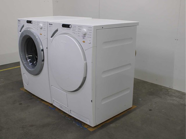 Miele w 1712 softcare system wasmachine & miele t 7744 c softcare system wasdroger - afbeelding 7 van  8