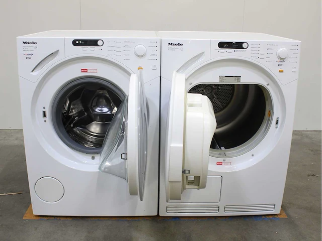 Miele w 1712 softcare system wasmachines & miele t 7748 c softcare system wasdrogers - afbeelding 2 van  8