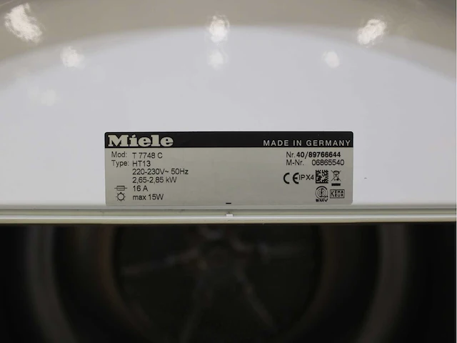 Miele w 1712 softcare system wasmachines & miele t 7748 c softcare system wasdrogers - afbeelding 8 van  8