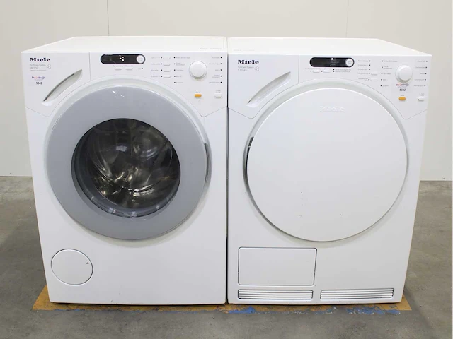 Miele w 1713 softcare system wasmachine & miele t 7744 c softcare system wasdroger - afbeelding 1 van  8