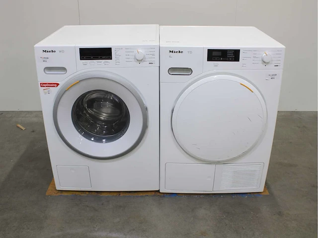 Miele w 1713 softcare system wasmachine & miele t 7748 c softcare system wasdroger - afbeelding 1 van  8