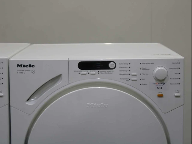 Miele w 1713 softcare system wasmachine & miele t 7748 c softcare system wasdroger - afbeelding 6 van  8