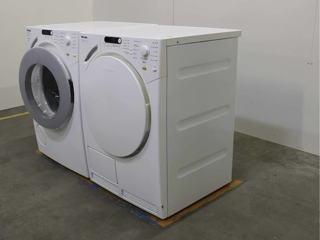 Miele w 1713 softcare system wasmachine & miele t 7748 c softcare system wasdroger - afbeelding 7 van  8