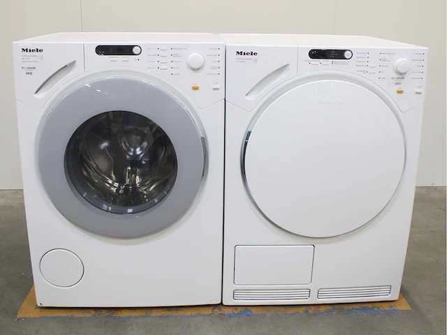 Miele w 1713 softcare system wasmachines & miele t 7744 c softcare system wasdrogers - afbeelding 1 van  8