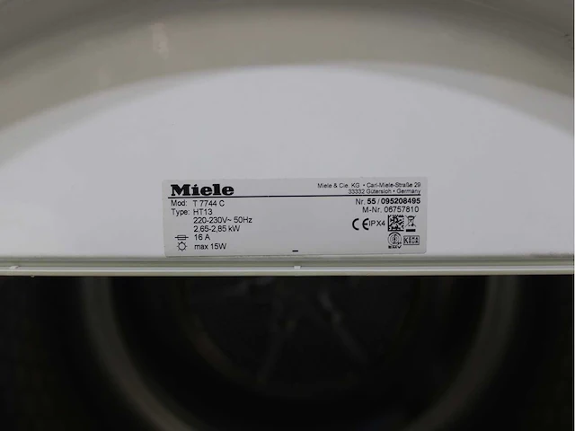 Miele w 1713 softcare system wasmachines & miele t 7744 c softcare system wasdrogers - afbeelding 8 van  8