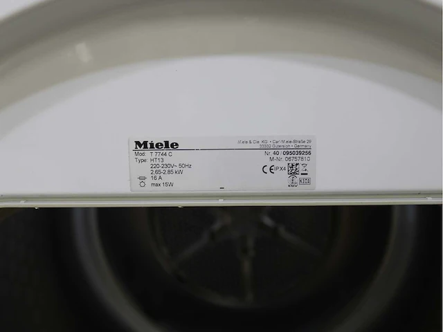 Miele w 1714 softcare system wasmachine & miele t 7744 c softcare system wasdroger - afbeelding 8 van  8