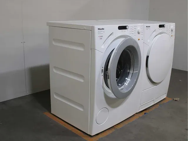 Miele w 1714 softtronic wasmachine & miele t 7744 c softcare system droger - afbeelding 4 van  8