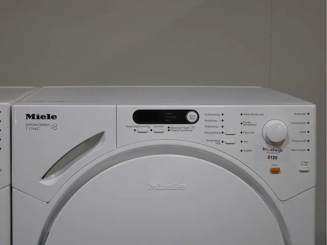Miele w 1714 softtronic wasmachine & miele t 7744 c softcare system droger - afbeelding 6 van  8