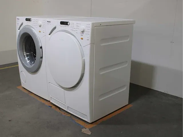 Miele w 1714 softtronic wasmachine & miele t 7744 c softcare system droger - afbeelding 7 van  8