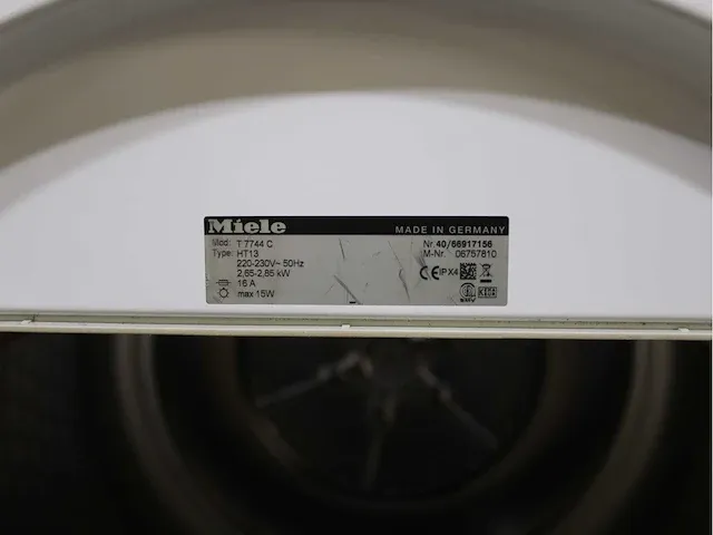 Miele w 1714 softtronic wasmachine & miele t 7744 c softcare system droger - afbeelding 8 van  8