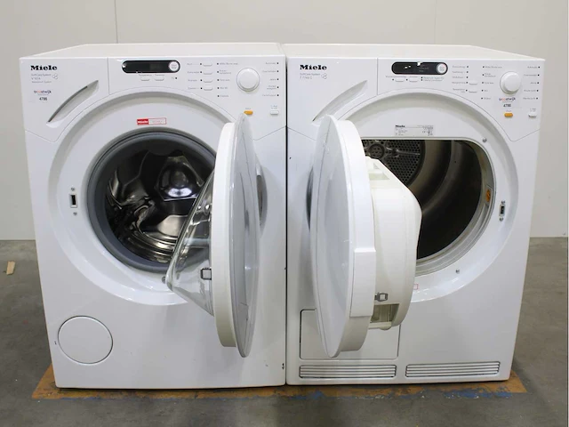 Miele w 1812 softcare system wasmachine & miele t 7748 c softcare system wasdroger - afbeelding 2 van  8