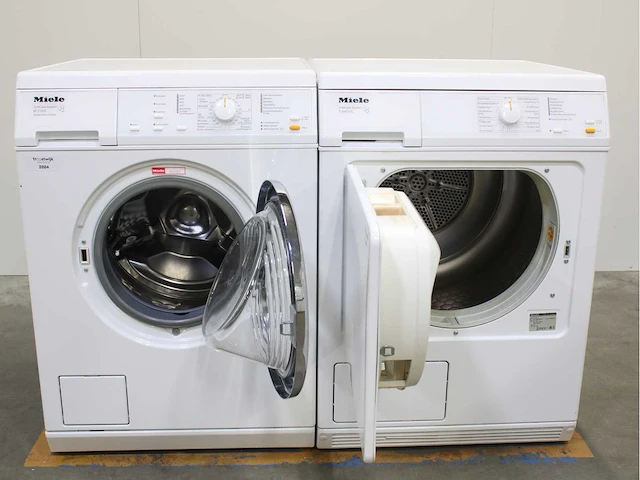 Miele w 2105 softcare system wasmachines & miele t 8403 c softcare system wasdrogers - afbeelding 2 van  8