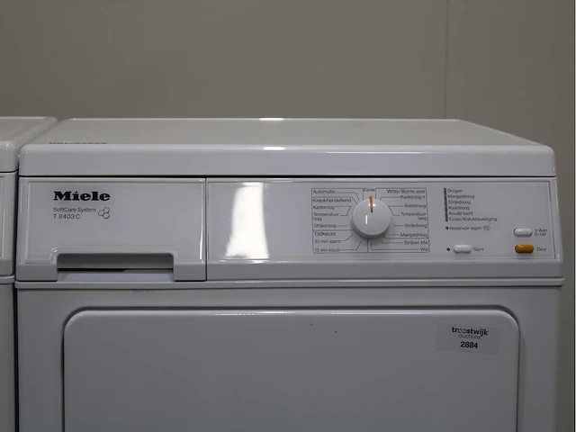 Miele w 2105 softcare system wasmachines & miele t 8403 c softcare system wasdrogers - afbeelding 6 van  8