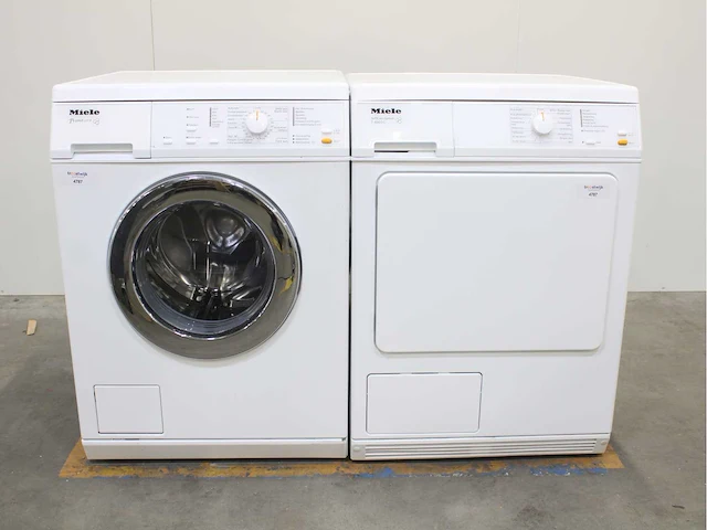 Miele w 3121 primavera wasmachine & miele t 8803 c softcare system wasdroger - afbeelding 1 van  8