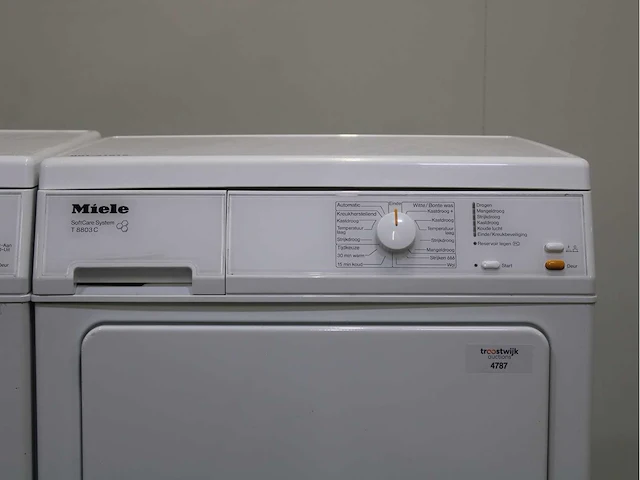 Miele w 3121 primavera wasmachine & miele t 8803 c softcare system wasdroger - afbeelding 6 van  8