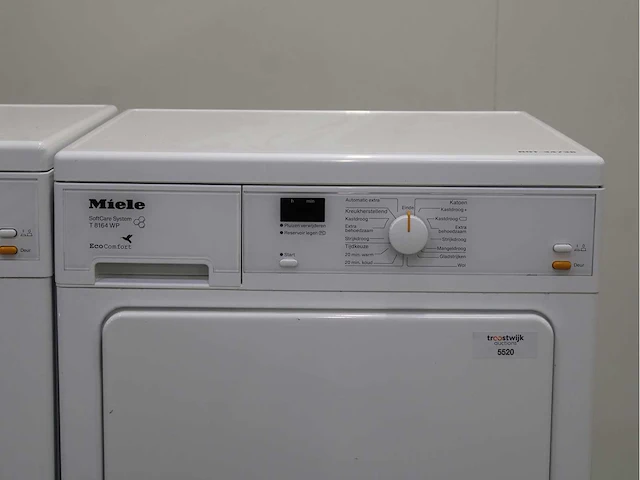 Miele w 3164 edition 111 wasmachine & miele t 8164 wp softcare system ecocomfort wasdroger - afbeelding 6 van  8