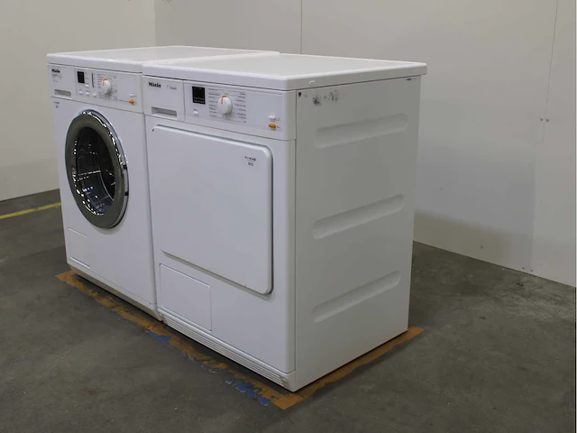 Miele w 3164 edition 111 wasmachine & miele t classic wasdroger - afbeelding 7 van  8