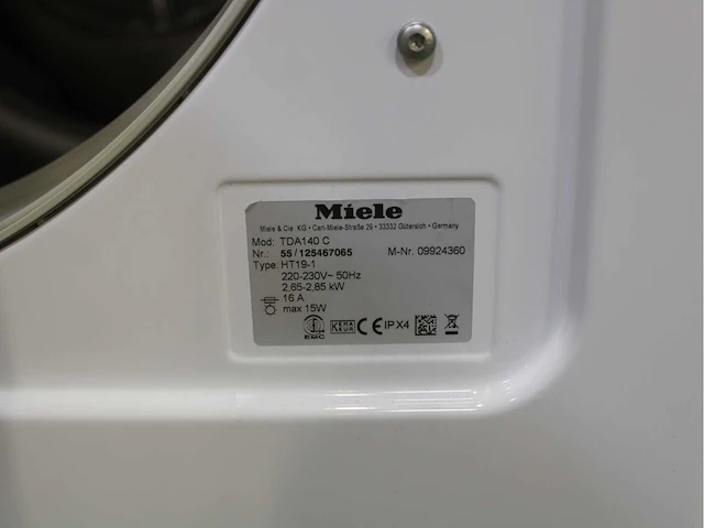 Miele w 3164 edition 111 wasmachine & miele t classic wasdroger - afbeelding 8 van  8