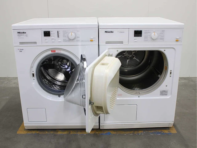 Miele w 3164 edition 111 wasmachine & miele t classic wasdroger - afbeelding 2 van  8