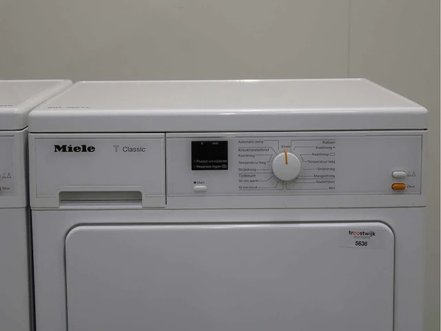 Miele w 3164 edition 111 wasmachine & miele t classic wasdroger - afbeelding 6 van  8