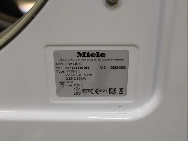 Miele w 3164 edition 111 wasmachine & miele t classic wasdroger - afbeelding 8 van  8