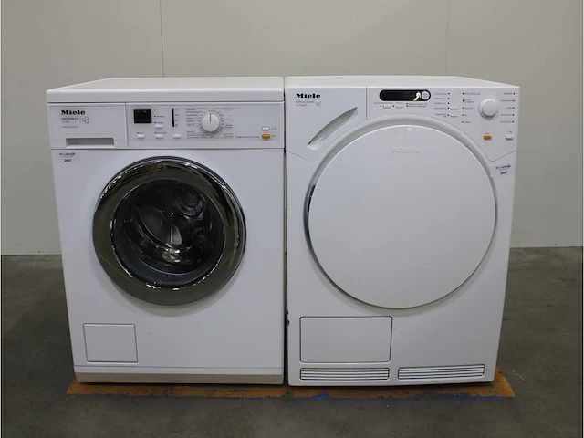 Miele w 3164 edition 111 wasmachines & miele t 7744 c softcare system wasdrogers - afbeelding 1 van  8