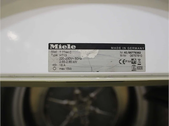 Miele w 3164 edition 111 wasmachines & miele t 7744 c softcare system wasdrogers - afbeelding 8 van  8