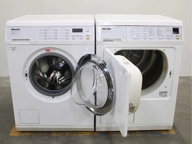 Miele w 3202 softcare system wasmachine & miele t 8463 c softcare system wasdroger - afbeelding 2 van  8